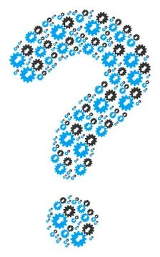 Question Composition of Integration Icons Stock Illustration