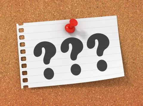 Question concept 3d illustration Stock Illustration