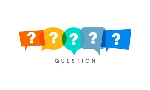 Question concept.question mark and spech bubble Stock Illustration