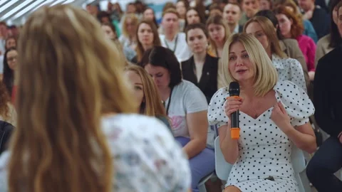 A question from the conference room Stock Footage 273524639