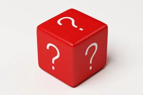 Question dice. Stock Illustration