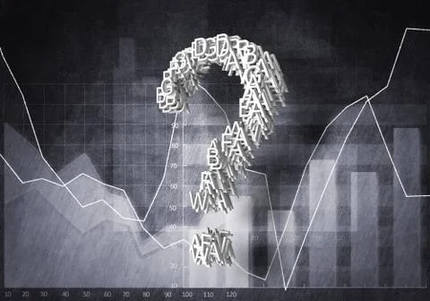 Question of financial growth Stock Illustration