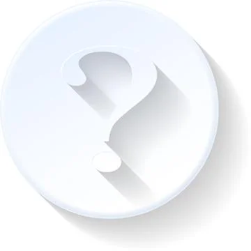 Question flat icon Stock Illustration