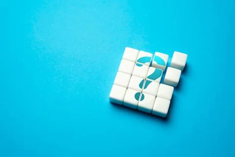 Question formation. Ripe a question Reasoning and thinking. Education and d.. Stock Photos