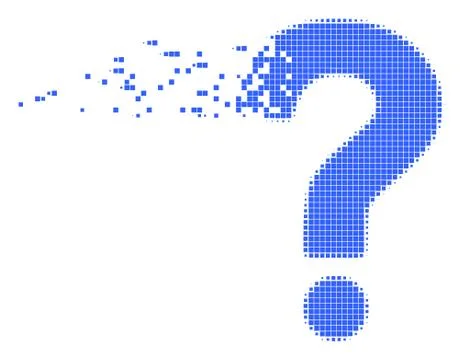 Question Fragmented Pixel Icon Illustrazione stock