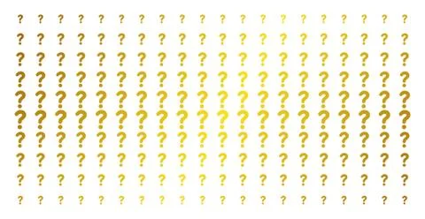 Question Gold Halftone Array Ilustración de archivo