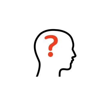 Question Help Understand Single Isolated Outline Style Icon Stock-Illustration