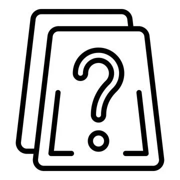 Question homework icon outline vector. Student parent Illustrazione stock