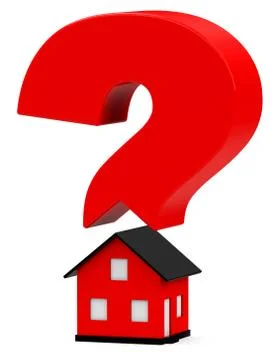 The question house Illustrazione stock