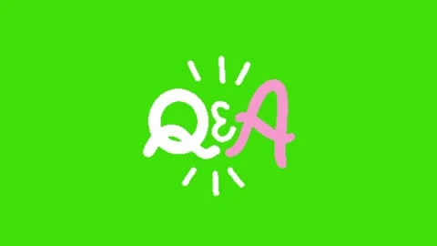 Question icon animation on green background Vídeo Stock 329969972
