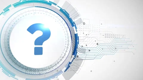 Question icon background video hd 動画素材 245722700