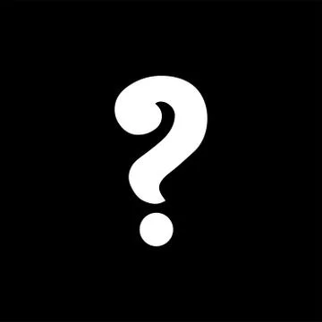 Question Icon On Black Background. Black Flat Style Vector Illustration Stock Illustration
