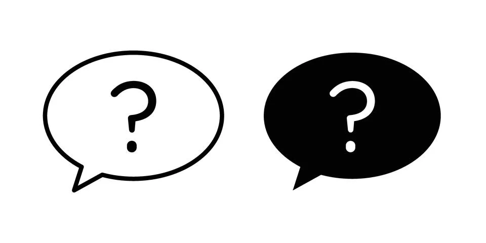 Question icon concept. best for web design Stock Illustration
