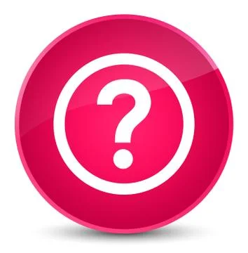 Question icon elegant pink round button Stock Illustration