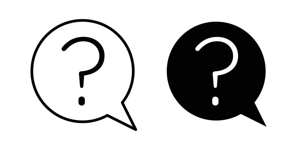 Question icon graphic element. web icon set Illustrazione stock