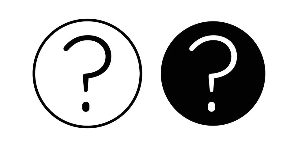 Question icon graphic element. web icon set Stock Illustration