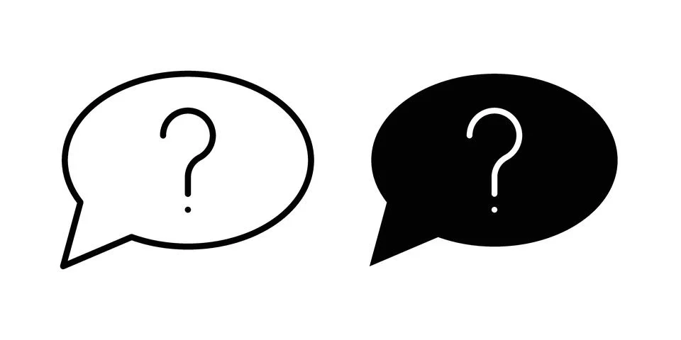 Question icon Illustration Eps10 for web or app Stock Illustration