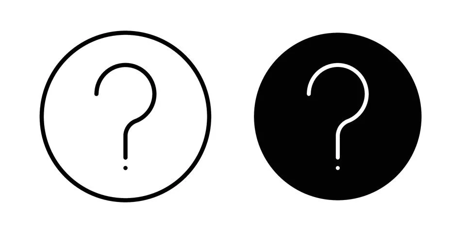 Question icon Illustration Eps10 for web or app Stock Illustration