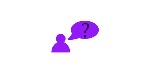 Question icon isolated on white background. FAQ sign. Copy files, chat spee.. Stock Footage 306037271