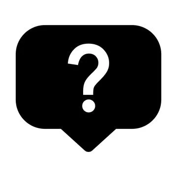 Question icon mark, help or ask bubble graphic symbol, web faq vector illustr Ilustración de archivo