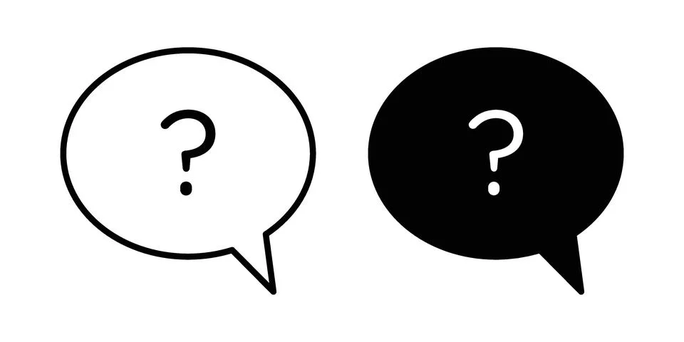 Question icon or illustration vector symbols Stock Illustration