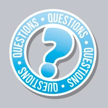 Question icon over gray background. vector illustration Illustrazione stock