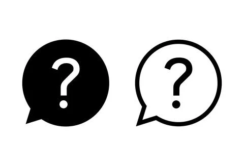 Question icon set. question mark icon vector. Illustrazione stock