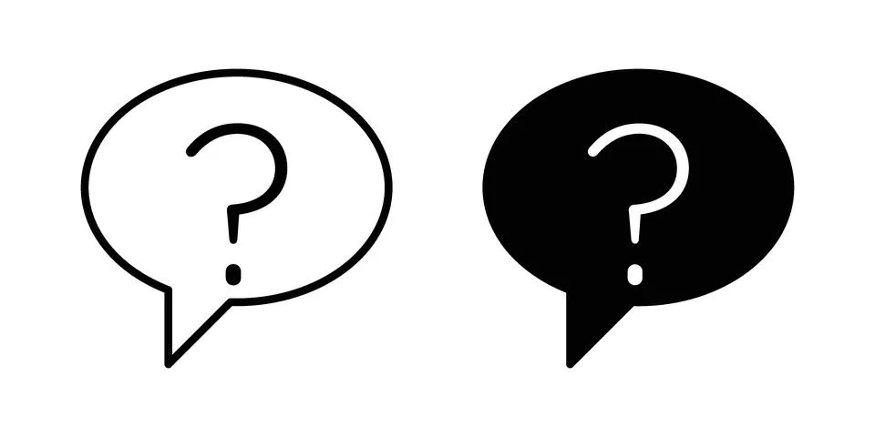 Question icon vector design illustrations Stock Illustration