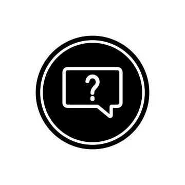 Question icon vector Stock Illustration