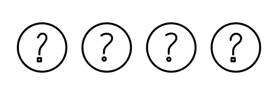 Question icon vector illustration. question mark sign and symbol Illustrazione stock