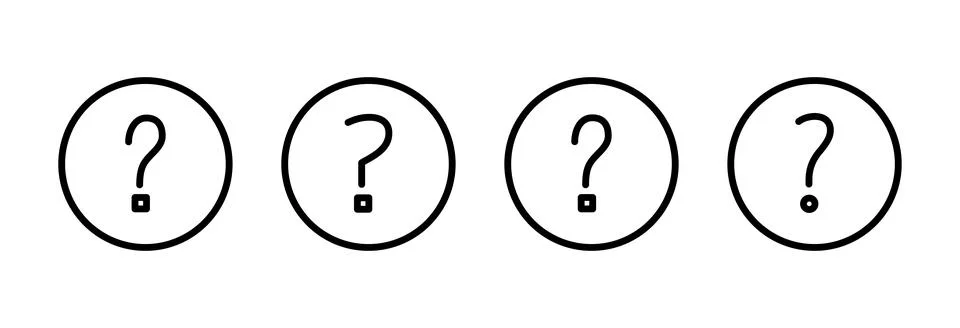 Question icon vector illustration. question mark sign and symbol Stock Illustration