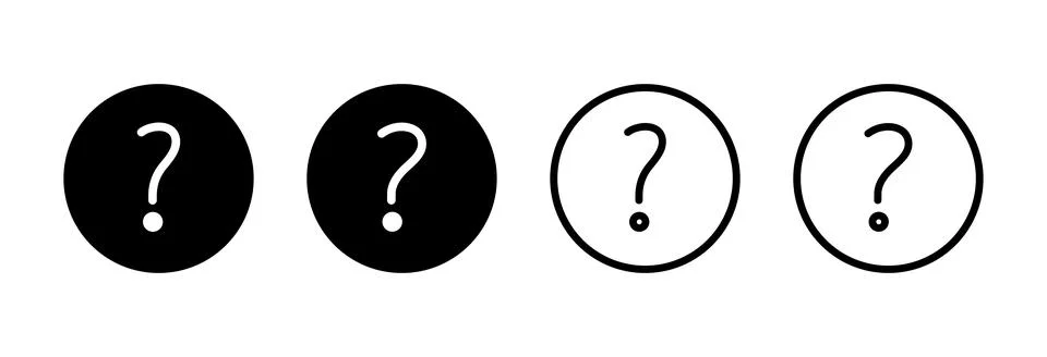 Question icon vector illustration. question mark sign and symbol Illustrazione stock