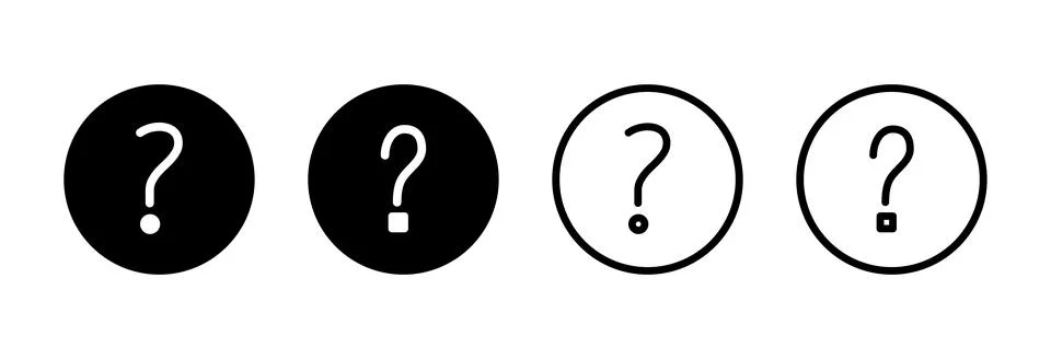 Question icon vector illustration. question mark sign and symbol Stock Illustration