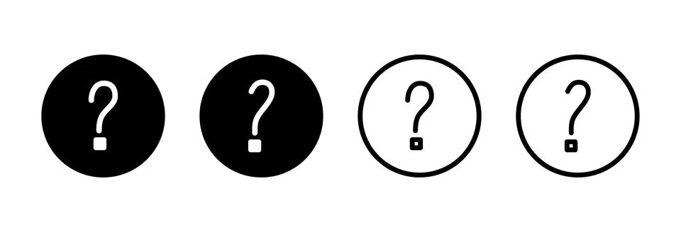 Question icon vector illustration. question mark sign and symbol Stock Illustration