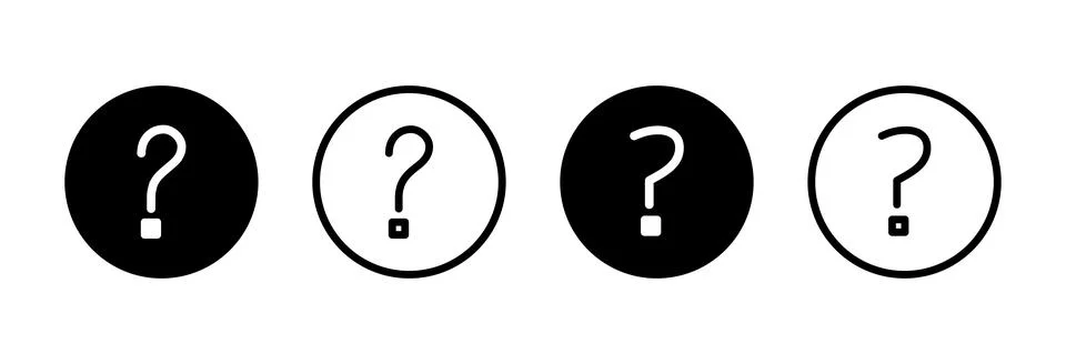 Question icon vector illustration. question mark sign and symbol Stock Illustration