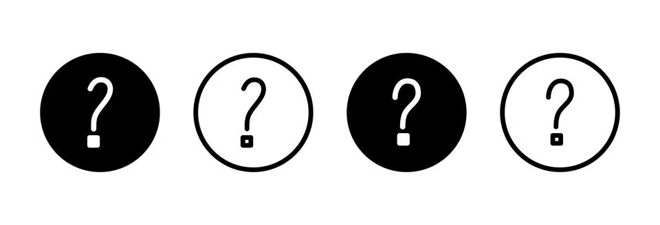 Question icon vector illustration. question mark sign and symbol Stock Illustration