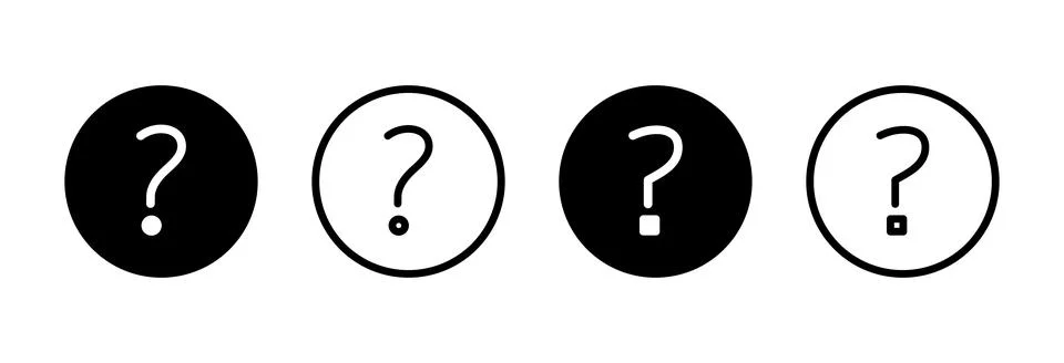 Question icon vector illustration. question mark sign and symbol Stock Illustration