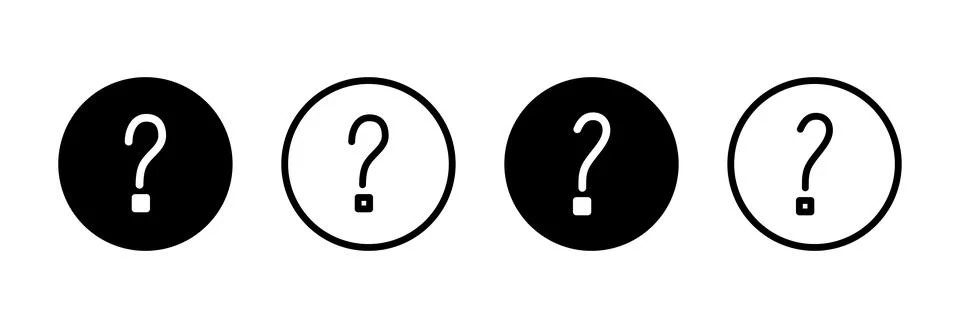 Question icon vector illustration. question mark sign and symbol Stock Illustration