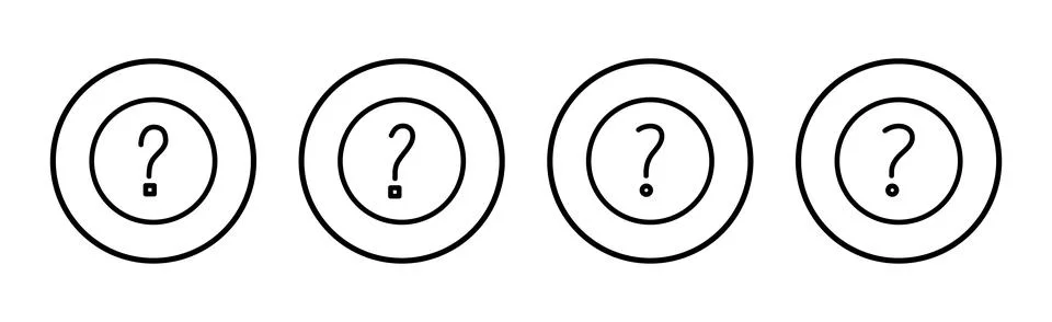 Question icon vector illustration. question mark sign and symbol Stock Illustration