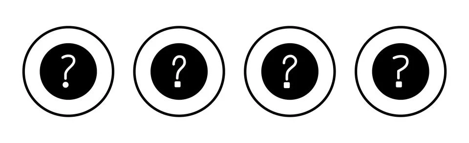Question icon vector illustration. question mark sign and symbol Stock Illustration