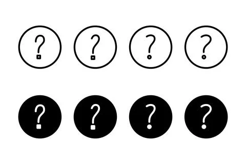 Question icon vector illustration. question mark sign and symbol Stock Illustration
