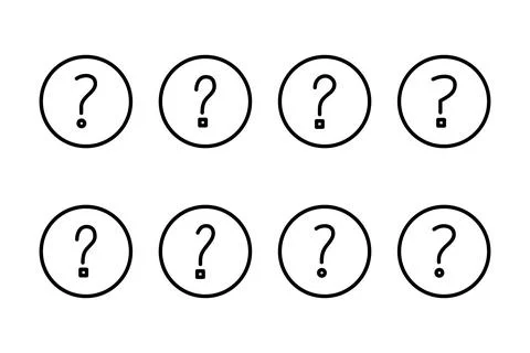 Question icon vector illustration. question mark sign and symbol Stock Illustration