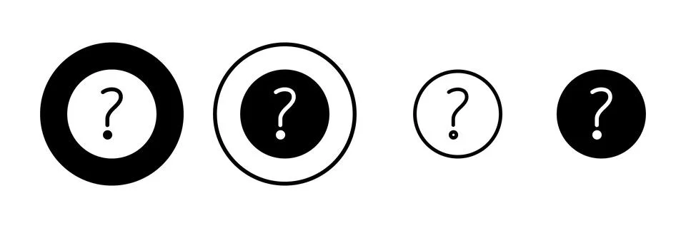 Question icon vector illustration. question mark sign and symbol Illustrazione stock