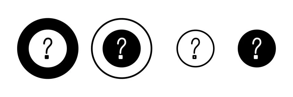 Question icon vector illustration. question mark sign and symbol Illustrazione stock