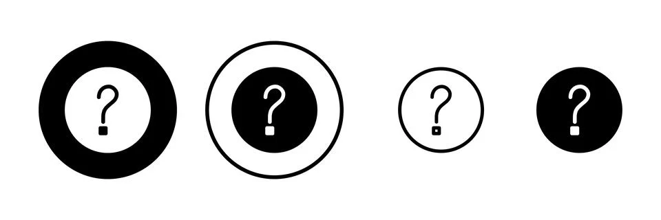 Question icon vector illustration. question mark sign and symbol Stock Illustration
