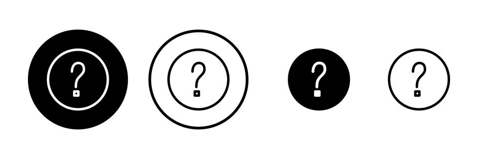 Question icon vector illustration. question mark sign and symbol Stock Illustration