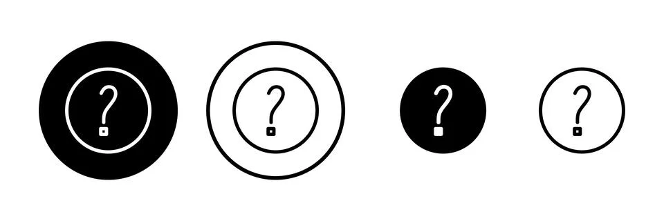 Question icon vector illustration. question mark sign and symbol イラスト素材