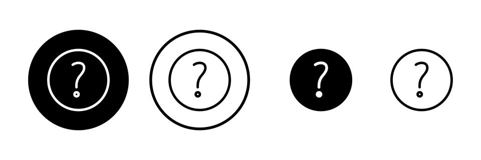 Question icon vector illustration. question mark sign and symbol Stock Illustration