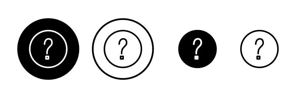 Question icon vector illustration. question mark sign and symbol Stock Illustration
