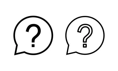 Question icon vector. question mark sign and symbol Stock Illustration